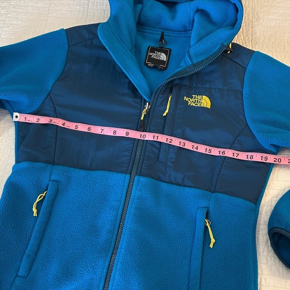 North Face Small Hooded Denali Fleece Jacket y2k rare hard to find color - Picture 3 of 7